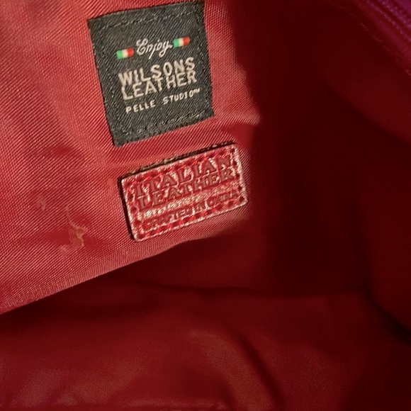Wilson’s Leather | Sexy Red Leather Bag VINTAGE - Picture 10 of 10